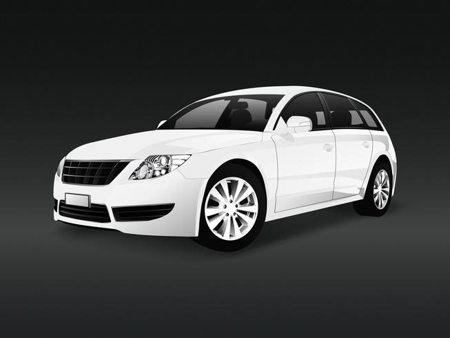 White Suv Car In A Black Background Vector 653x490 White Suv Car In A Black Background Vector