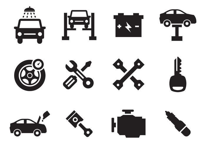 Car Maintenance Icons Vector 700x490 Car Maintenance Icons Vector
