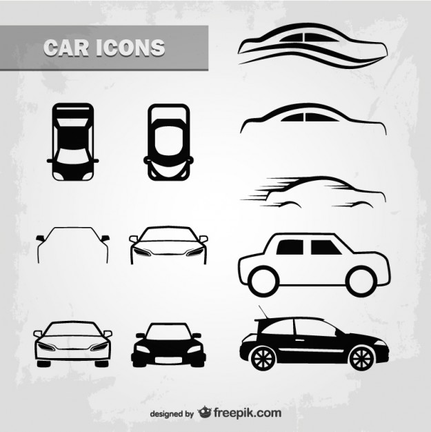Outlined Car Icons Vector Free Download 625x626 Outlined Car Icons Vector Free Download
