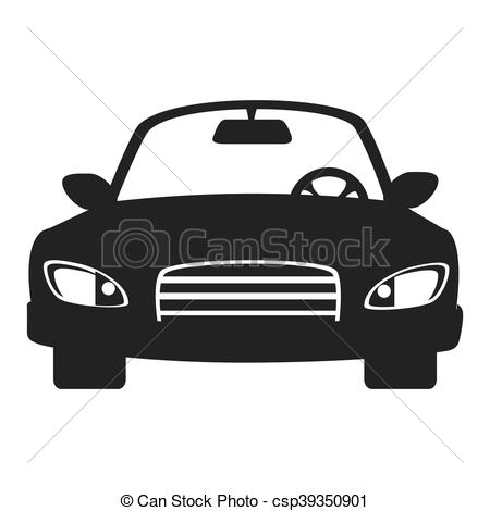 450x470 Frente, Coche, Vector, Icono Icono