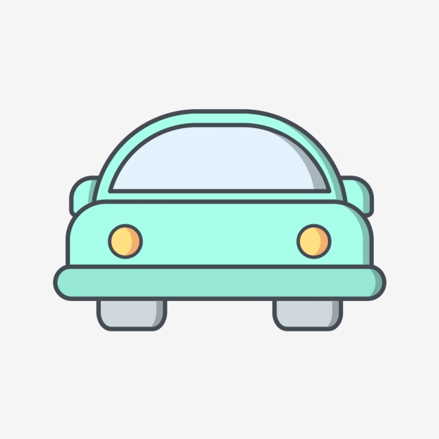 640x640 Vector Cartoon Car Icon, Automobile, Icono Del Automovil, Auto Png