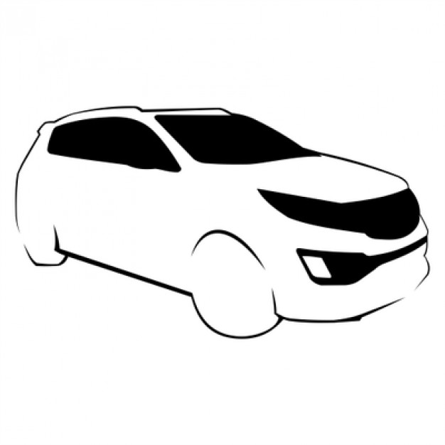 626x626 Bosquejo Kia Sportage Descargar Vectores Gratis