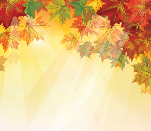 500x433 Pretty Autumn Backgrounds Art Vector Free Download