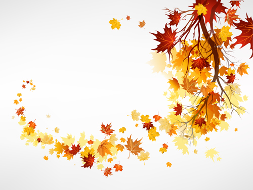 500x376 Vector Autumn Leaves Background Graphic Free Download
