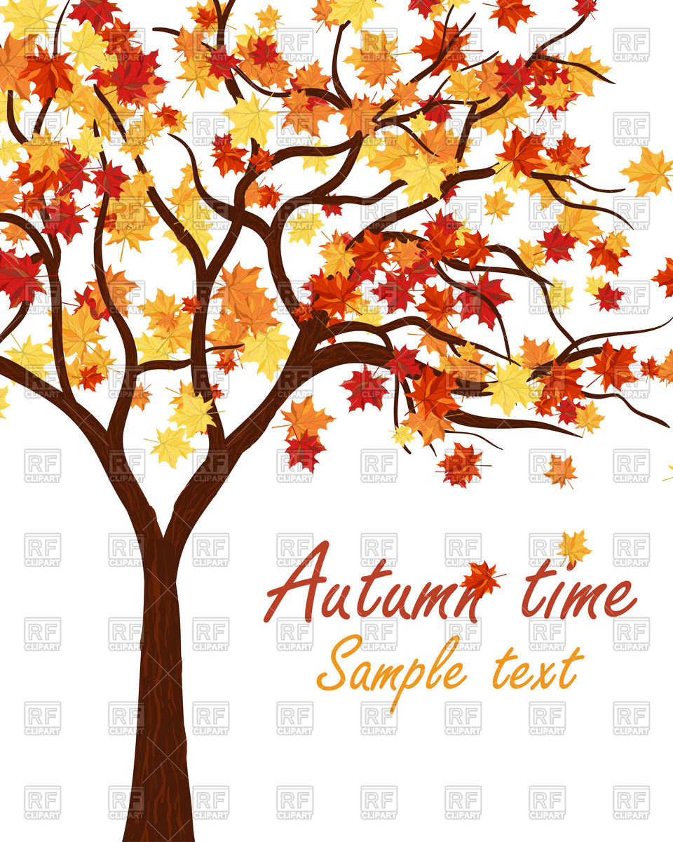 960x1200 Autumn Maple Tree Vector Image Of Signs, Symbols, Maps Angelp