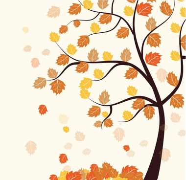380x368 Fall Tree Vector Free Vector Download
