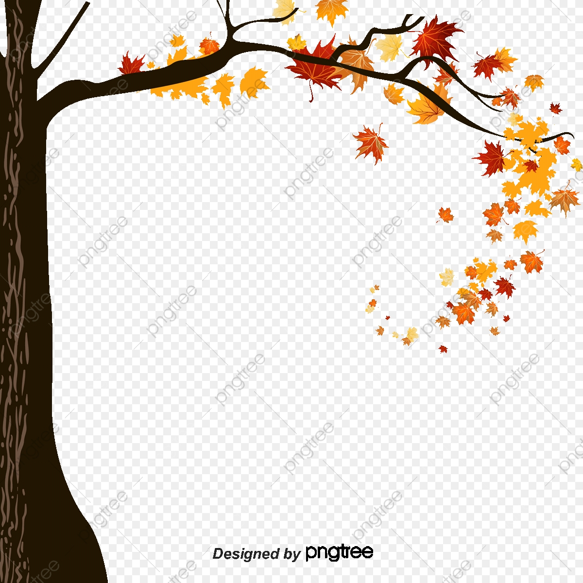 1200x1200 Vector Autumn Trees, Autumn Trees, Trees, Tree Png And Vector