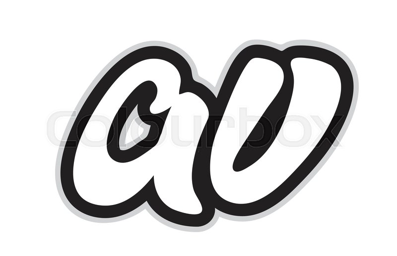 800x517 Design Of Black And White Alphabet Stock Vector Colourbox