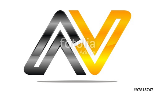 500x300 Letter Av Modern Logo Stock Image And Royalty Free Vector