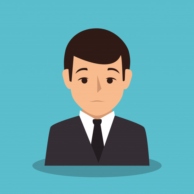 626x626 Businessman Character Avatar Icon Vector Illustration Design