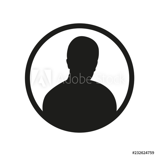 500x500 Male User Circle Icon, Black Avatar Icon, User Icon Vector, User