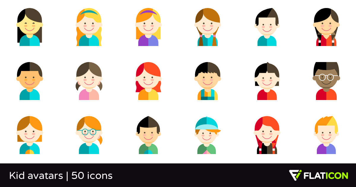 1200x630 Free Vector Icons Of Kid Avatars Designed