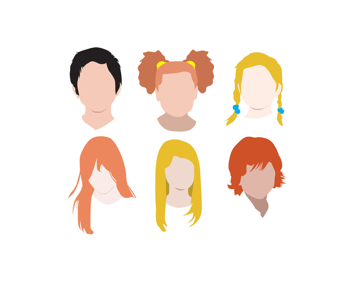 1136x936 Kids Avatar Vector Vector Art Graphics