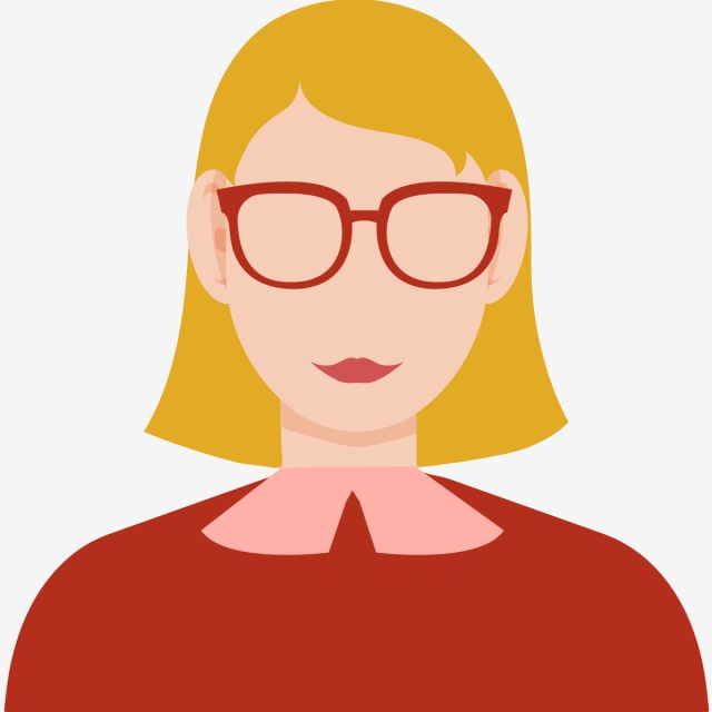 640x640 Lady Avatar Vector Free, Female User, Icon, Vector Png And Vector