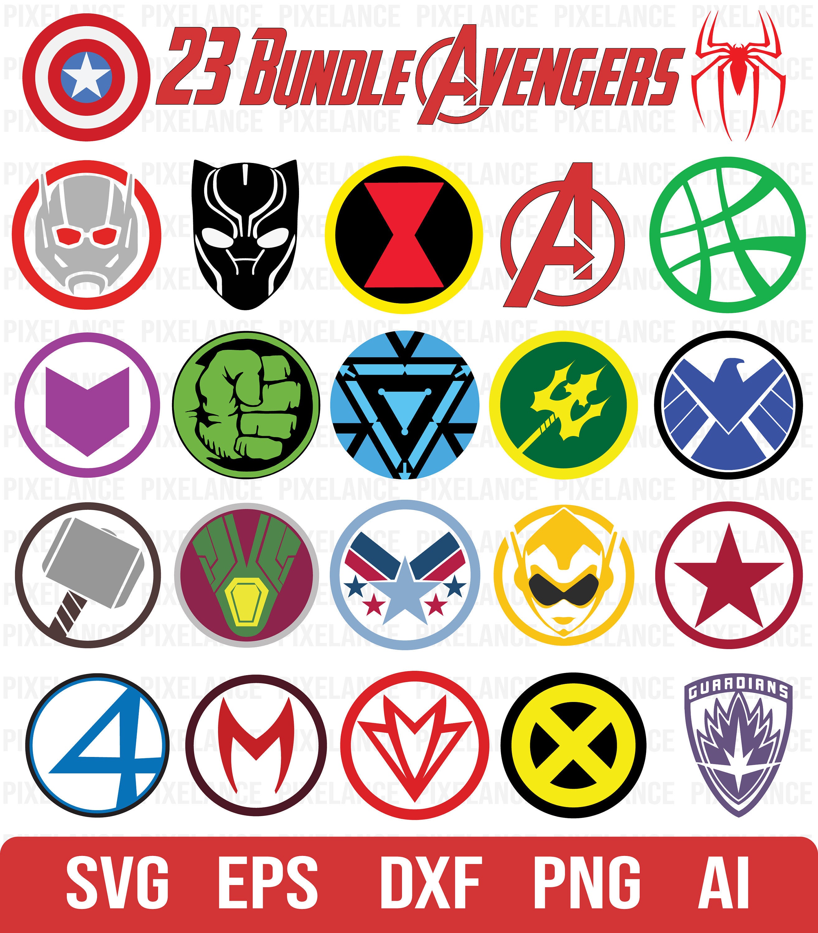 Vector Images for 'Avengers'. 