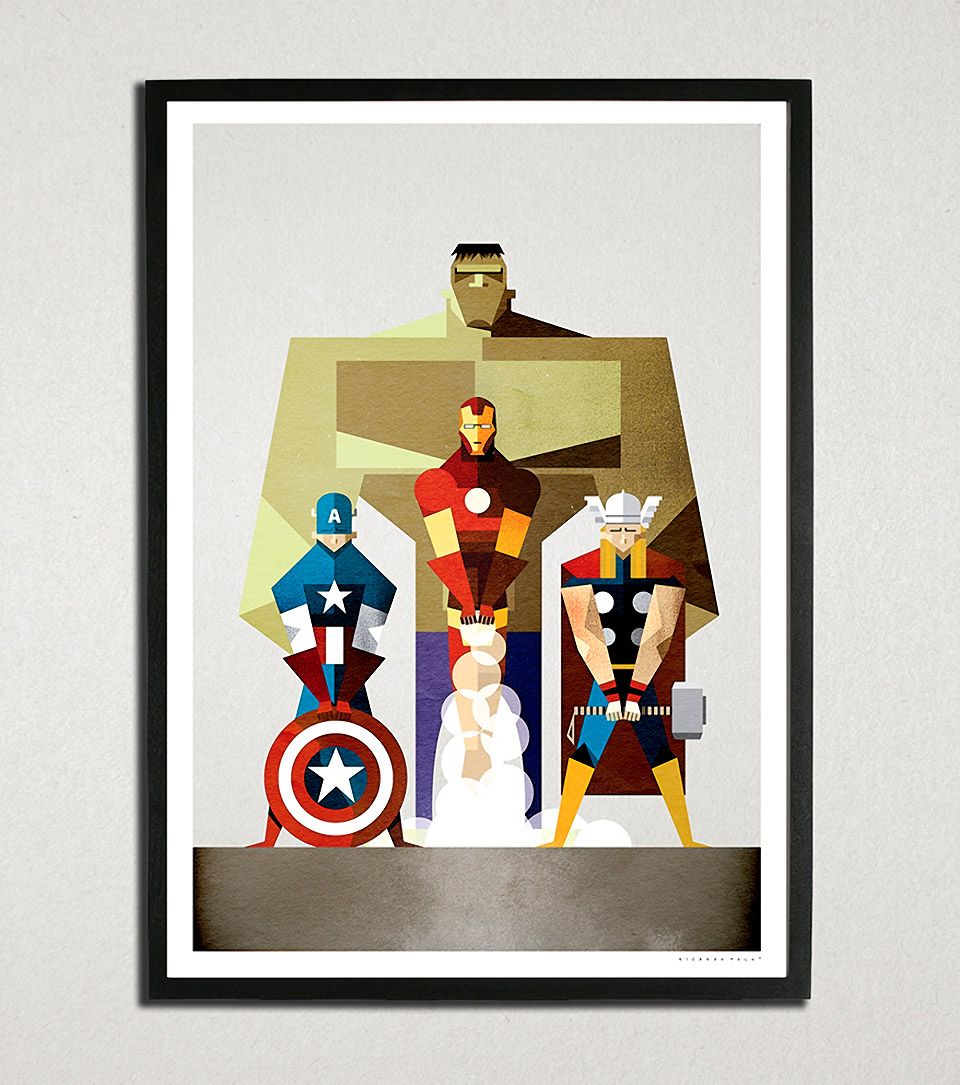 960x1085 Avengers Art The Avengers Vector Art Poster Superheroes