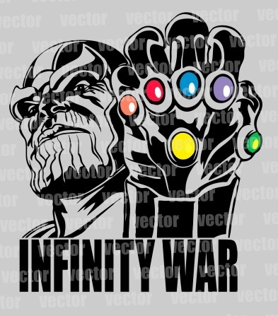 393x447 Avengers Endgame Thanos Vector Pdf Corte Vinil Serigrafia