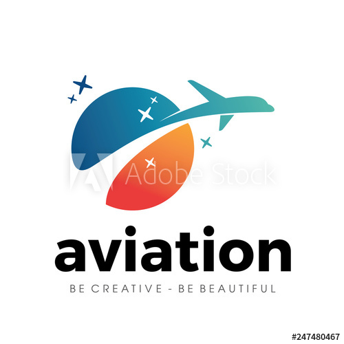 500x500 Aviation, Travel Agency Logo Vector