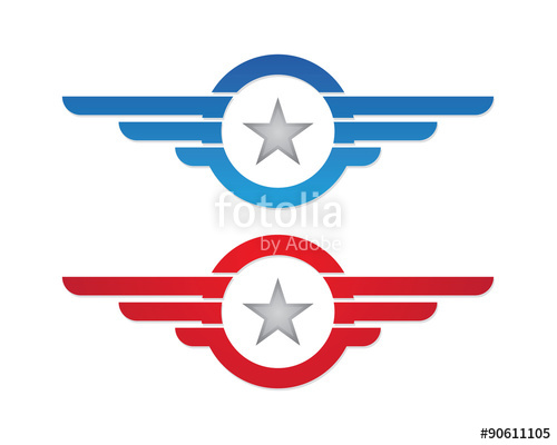 500x400 Falcon Wing Aviation Logo Template Stock Image And Royalty Free