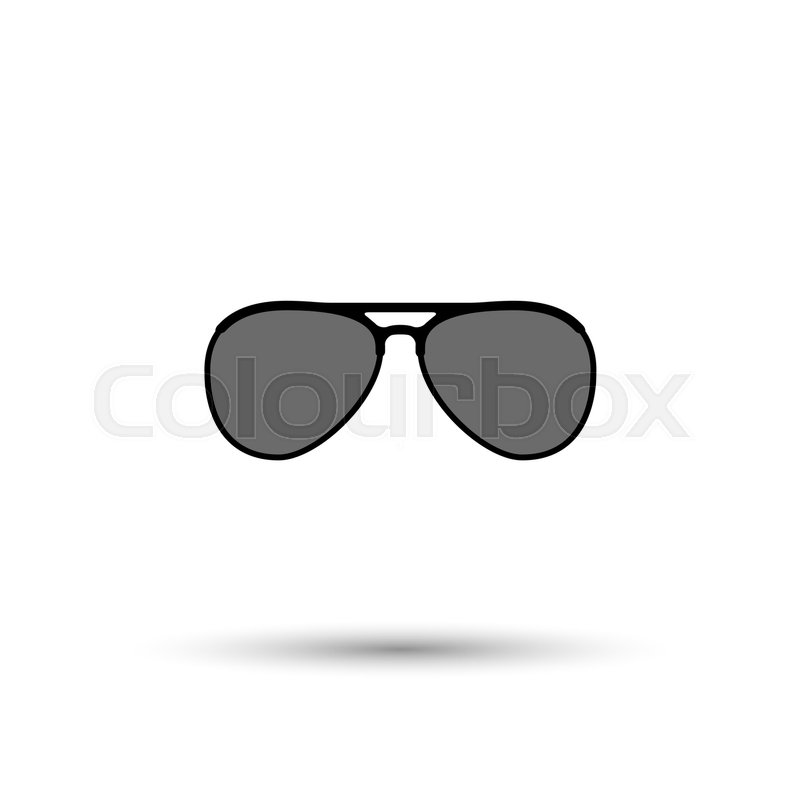 800x800 Vector Aviator Sunglasses Icon Stock Vector Colourbox
