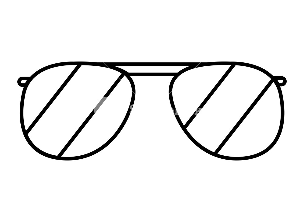 1000x733 Cute Aviator Glasses Isolated Icon Vector Illustration Desing