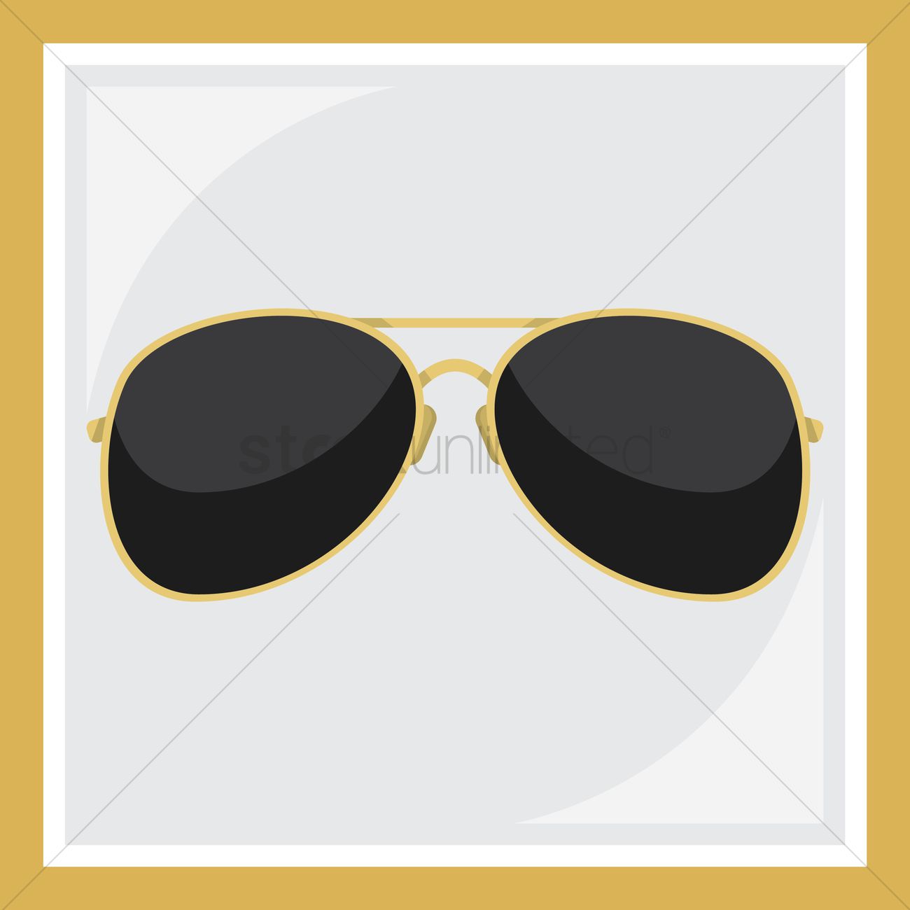 1300x1300 Aviator Sunglasses Vector Image