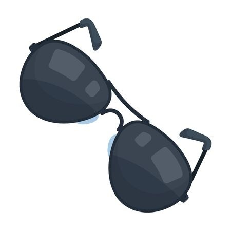 450x450 Aviator Sunglasses Icon In Cartoon Style Isolated On White