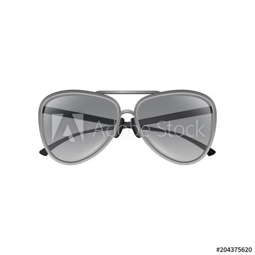 500x500 Aviator Sunglasses With Gray Tinted Lenses, Thin Metal Frame