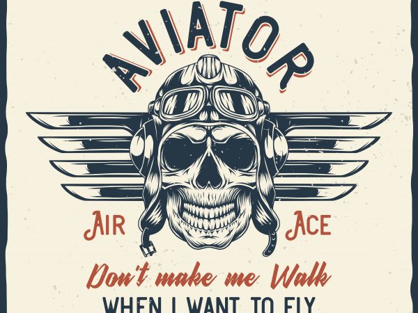 600x450 Aviator Vector T Shirt Design