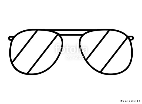 500x367 Cute Aviator Glasses Isolated Icon Stock Image And Royalty Free