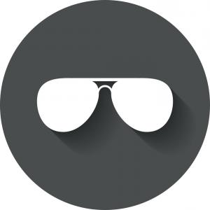 300x300 Aviator Sunglasses Sign Icon Pilot Glasses Vector Geekchicpro