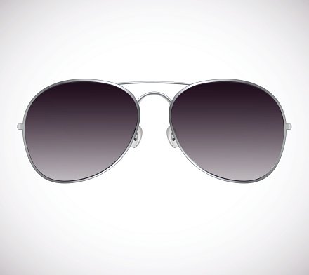 440x392 Aviator Sunglasses Vector Illustration Background Premium Clipart