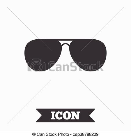 450x470 Aviator Sunglasses Sign Icon Pilot Glasses Aviator Vector
