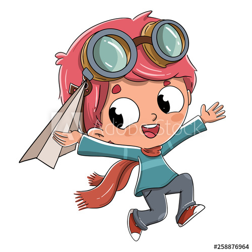 500x500 Jugando Con Un Avion De Papel