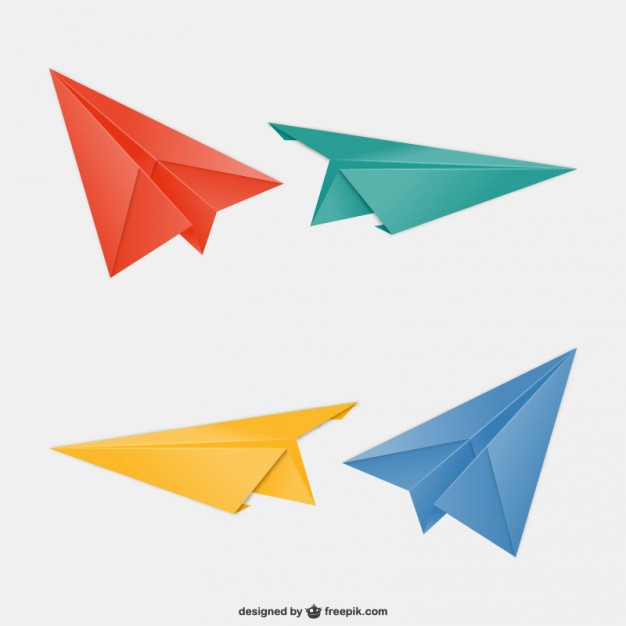 Aviones De Papel De Colores Descargar Vectores Gratis 626x626 Aviones De Papel De Colores Descargar Vectores Gratis