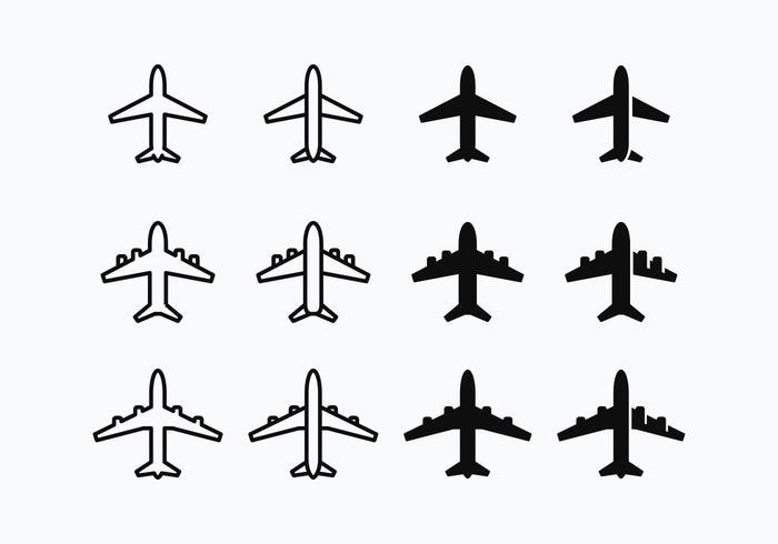 700x490 Avion Silhouette Vector