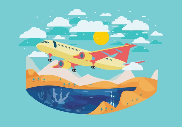 700x490 Avion Vector Plan Free Vector Art, Airplane Vector, Vector Art