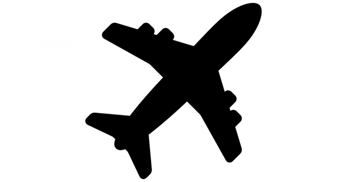 700x368 Silhouette Avion Png Vector, Clipart