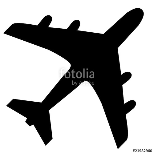 500x500 Avion, Vecteur Stock Image And Royalty Free Vector