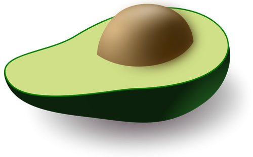 500x311 Avocado Vector Image