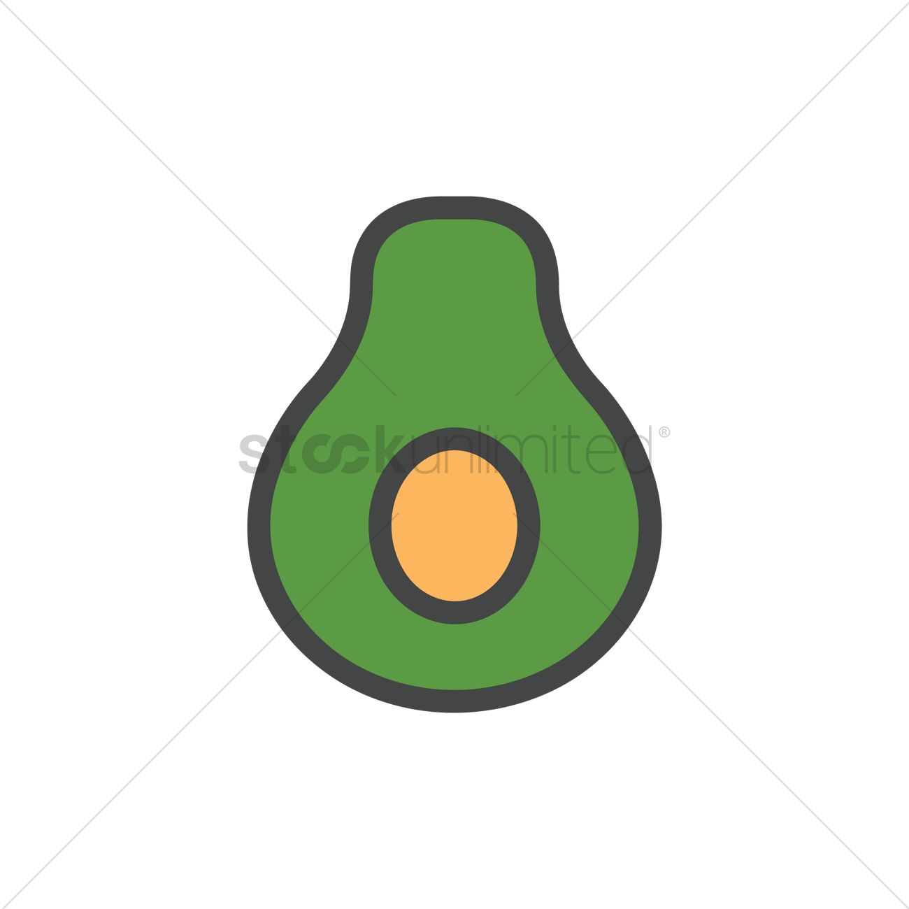 1300x1300 Free Avocado Vector Image