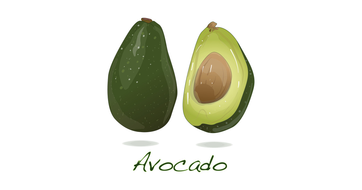 1200x630 Isolated Avocado Vector