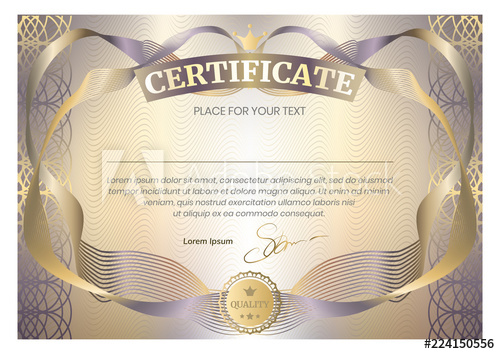 500x354 Certificate Template Design Gift Voucher Award Background
