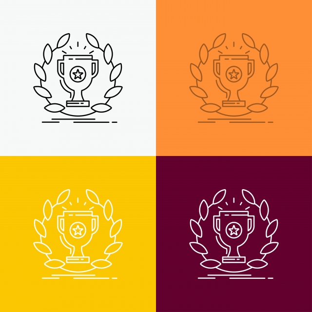 640x640 Award Cup Prize Reward Victory Icon Over Various Background