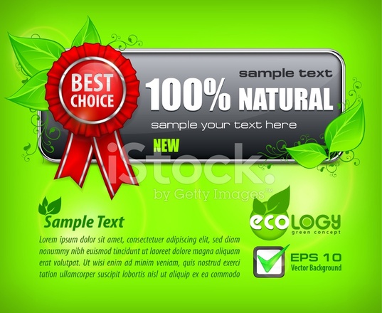 537x440 Red Award Banner On Green Stock Vector