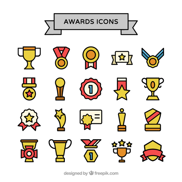 626x626 Award Icons Vector Premium Download