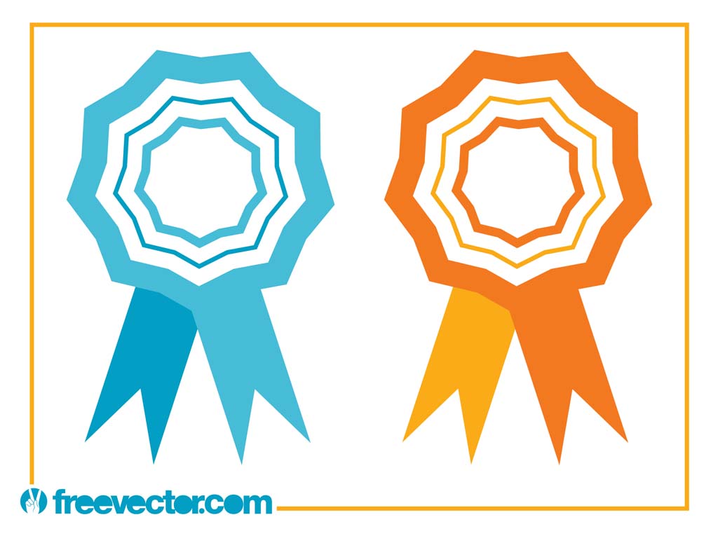 1024x765 Ribbons Award Icons Vector Art Graphics