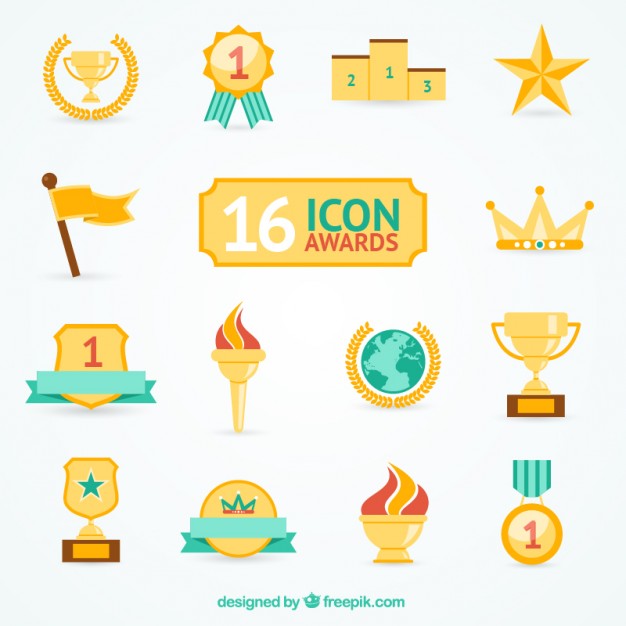 626x626 Variety Of Award Icons Vector Free Download