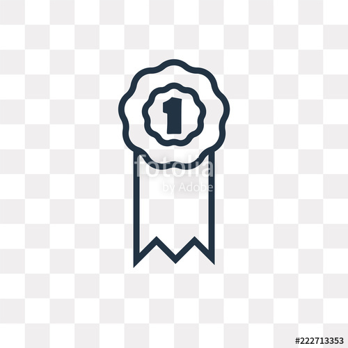 500x500 Award Icon On Transparent Background Modern Icons Vector