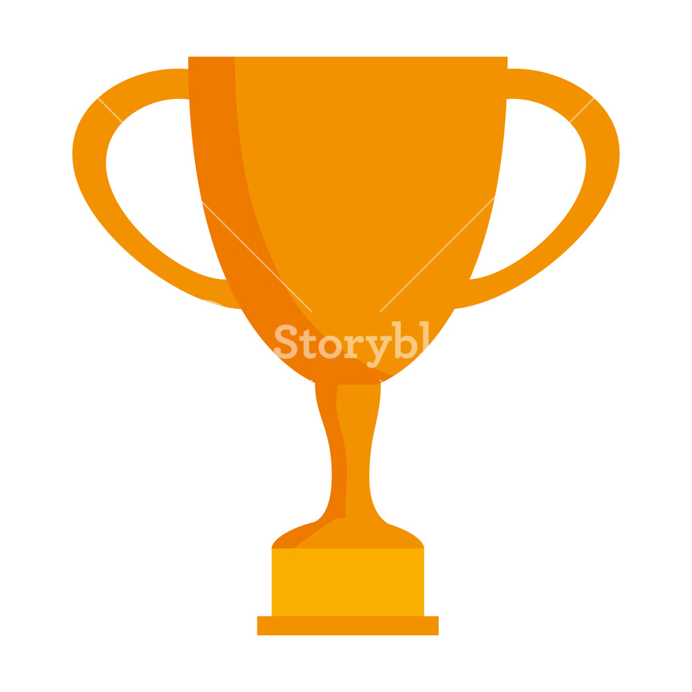 1000x1000 Trophy Cup Award Icon Vector Illustration Design Royalty Free